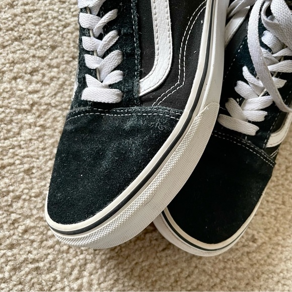 Vans Old Skool Classic Black Suede Leather and White - Picture 4 of 6